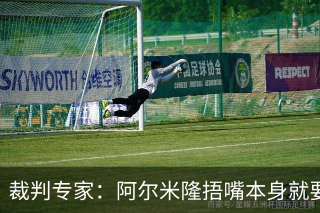 裁判专家：阿尔米隆捂嘴本身就要吃红牌，处罚力度取决于说了什么